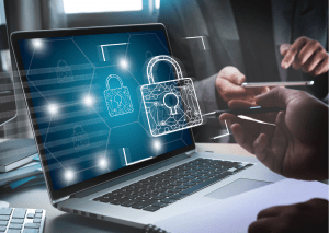 Hybrid security combines in-person and cybersecurity.